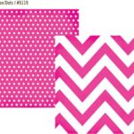 Cartulina Chevron Dots Pink