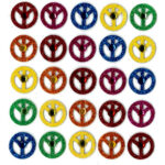 Sticker Peace and Love